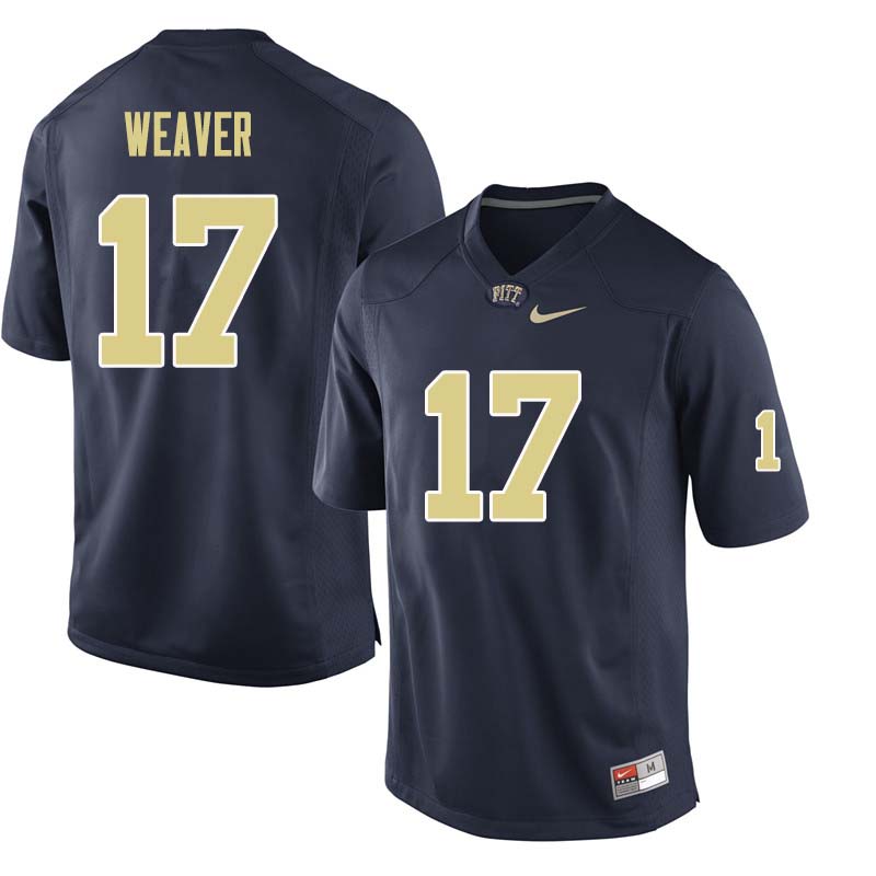 Men #17 Rashad Weaver Pittsburgh Panthers College Football Jerseys Sale-Navy